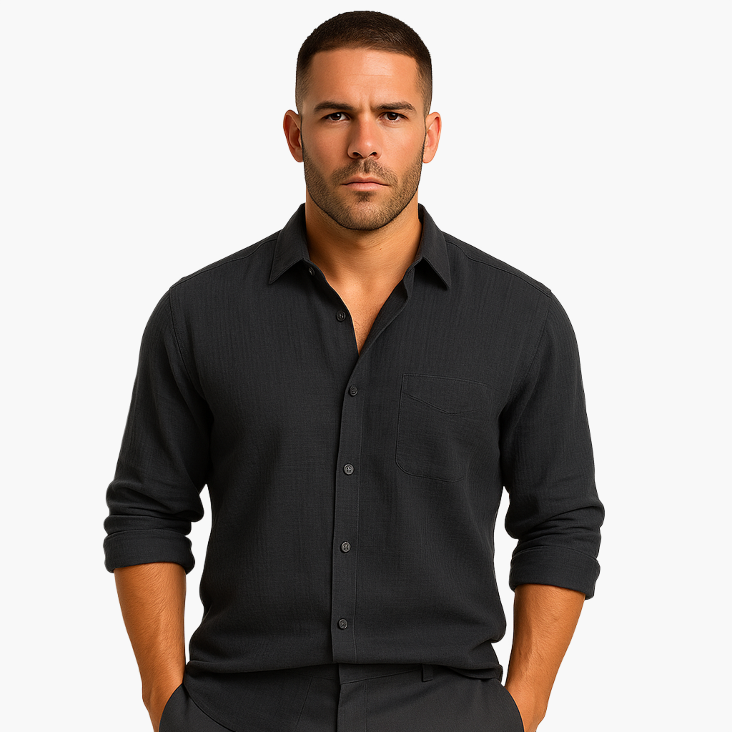 Smart Casual Long Sleeve Shirt for Men
