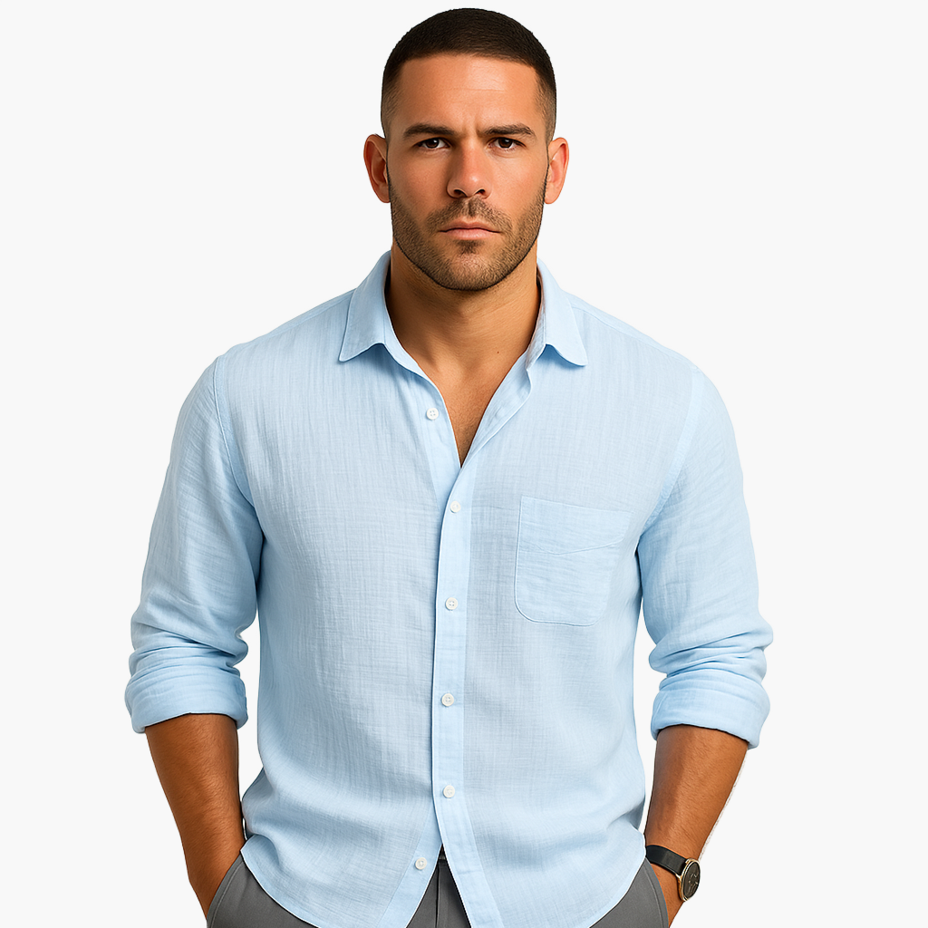 Smart Casual Long Sleeve Shirt for Men