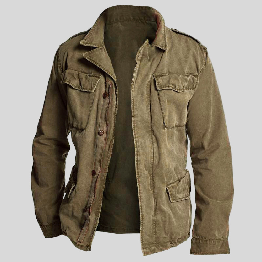 Men's Jacket Casual Workwear Field Jacket Vintage Style 4