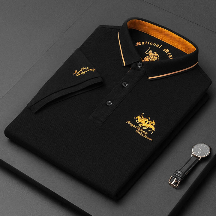 Men's Designer Polo Shirt | Short Sleeve Embroidered-Levorel