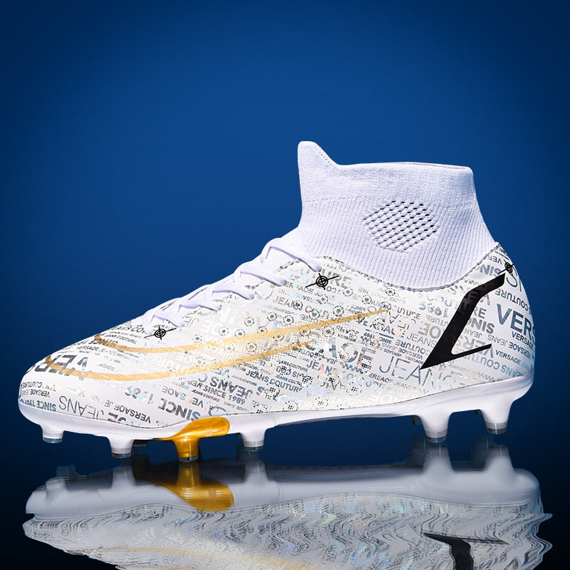 Men's Firm Ground Football Boots | Ankle Fit Lightweight Support-Levorel