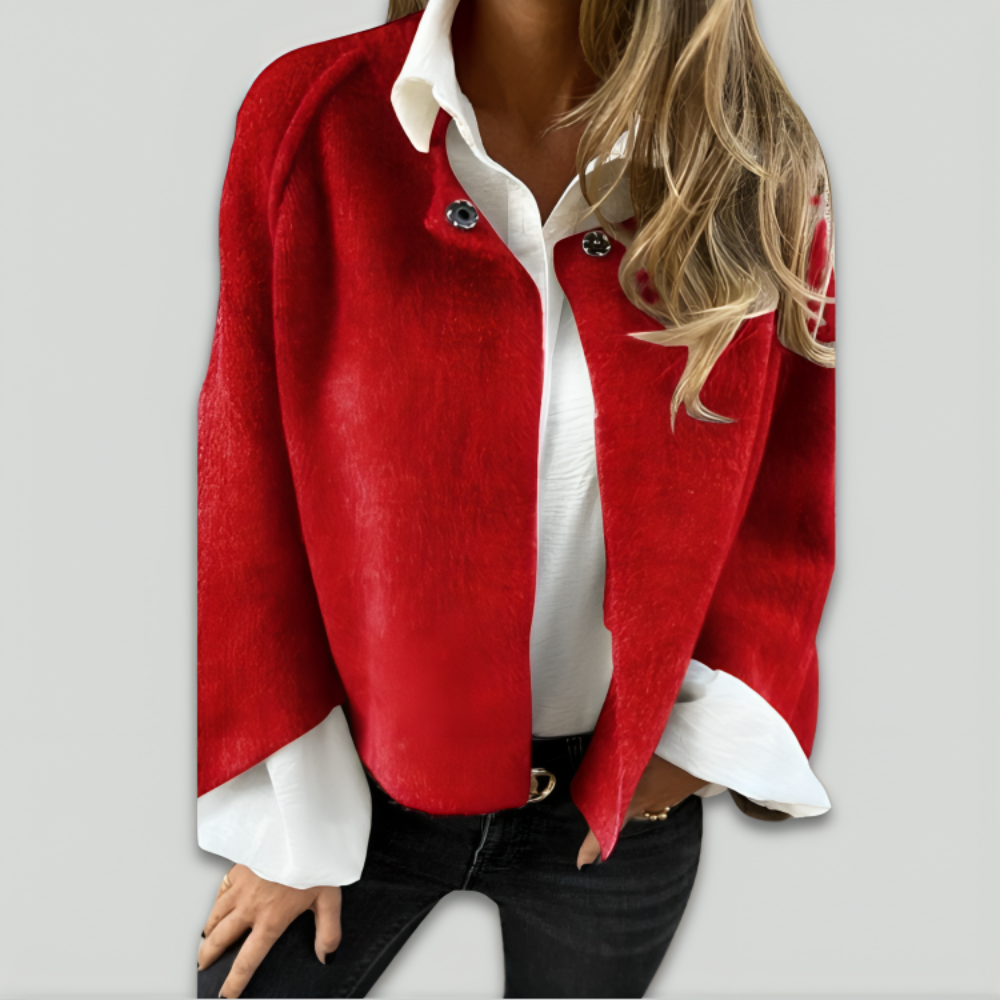 Women's Oversized Soft Jacket Loose Fit Layered Look