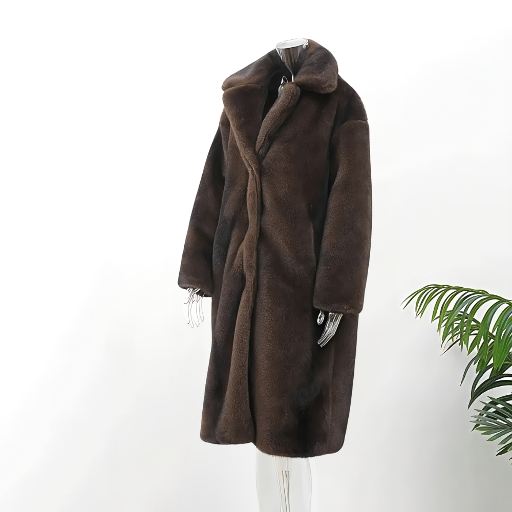 Women's Oversized Luxury Faux Fur Coat Warm Winter