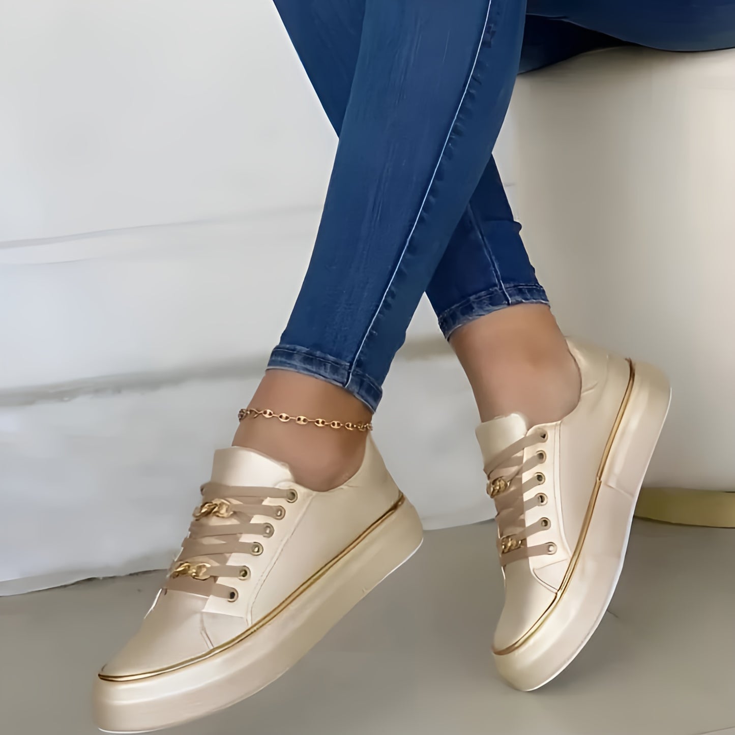 Women Slip On Platform Sneakers | Walking Trainers Casual