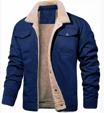 Men's Winter Jacket | Warm Sherpa Lined Coat