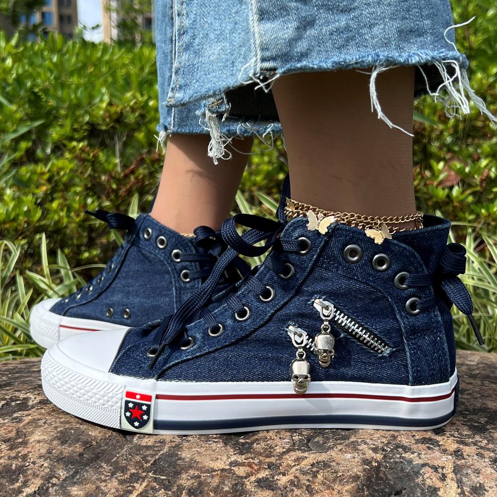 Women's High Top Sneakers | Lace Up, Casual Walking Shoes