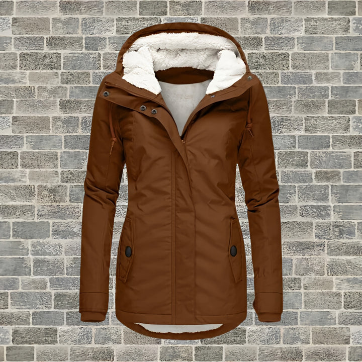 Women's Waterproof Puffer Jacket | Hooded Winter Quilted