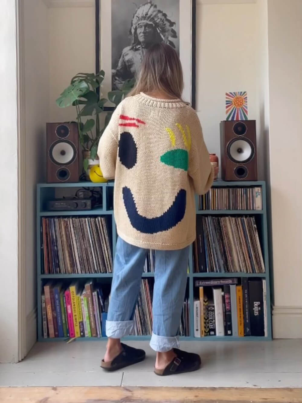 Women's Oversized Knit Sweater | Chunky Crochet Jumper