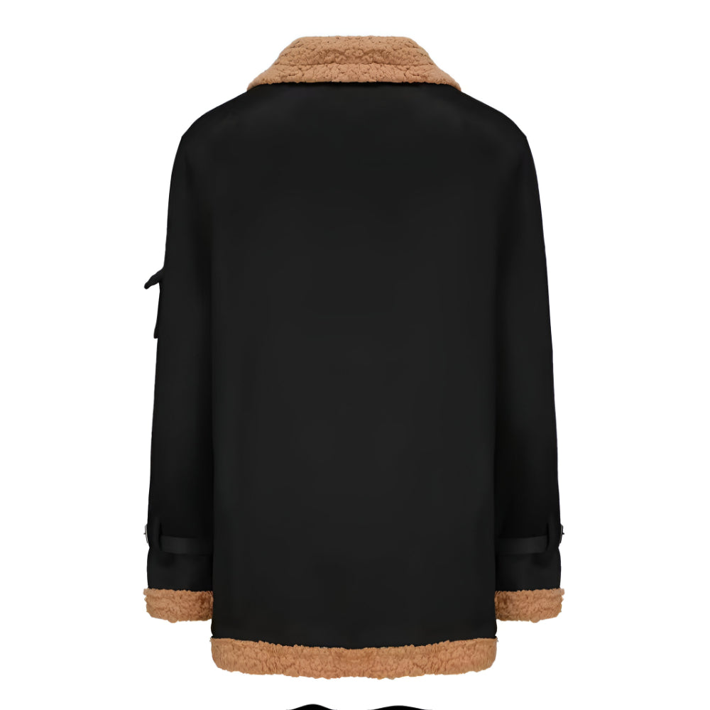 Men’s Vintage Shearling Aviator Jacket | Warm Winter Coat