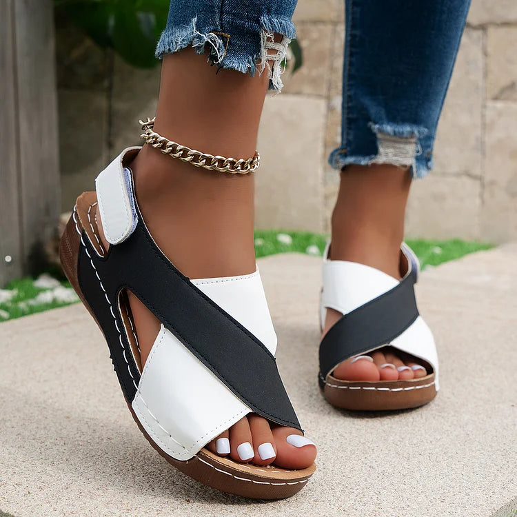 Women’s Orthopedic Wedge Sandals | Slip On Arch Support