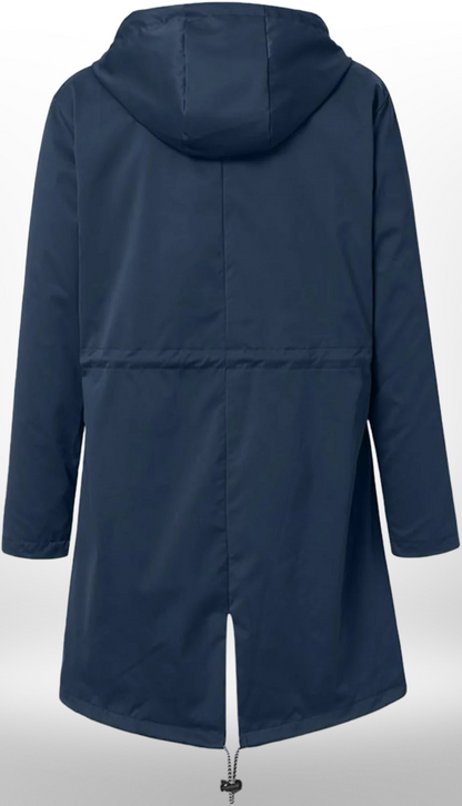 Women Waterproof Long Jacket | Hooded Waist Rain Coat
