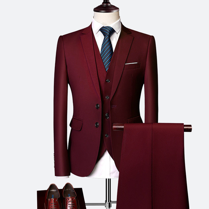 Men's Formal Suit Set | Blazer Vest and Trousers