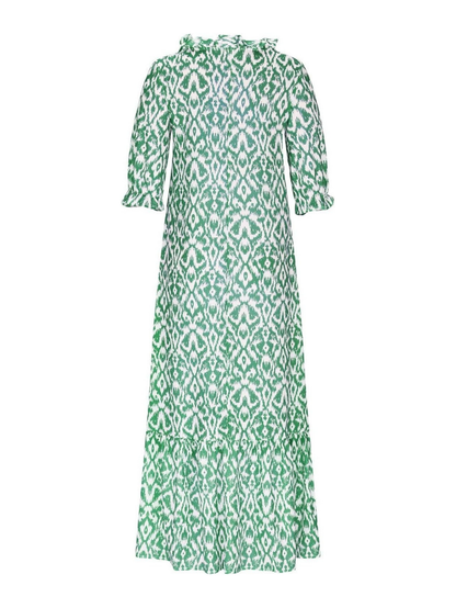 Women's Summer Maxi Dress | Floral Puff Sleeve