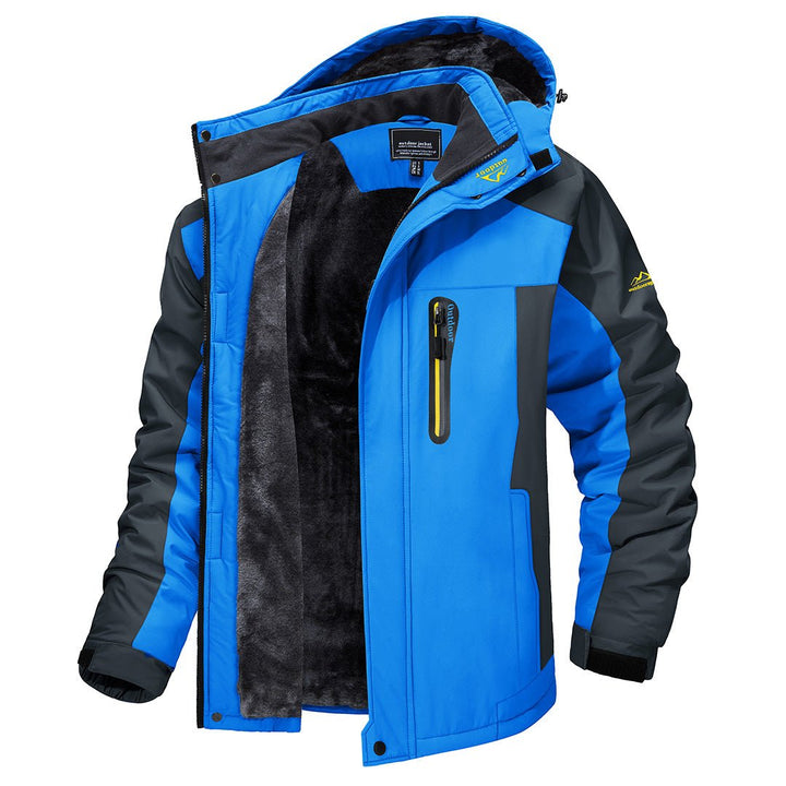 Men's Waterproof Puffer Jacket | Hooded Winter Weatherproof