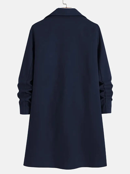 Men's Winter Trench Coat | Long, Oversized