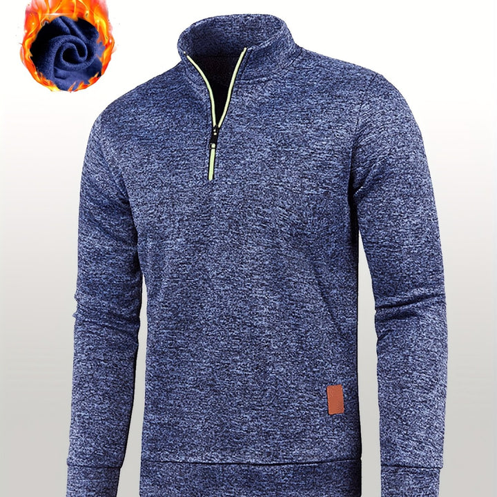 Men’s Knit Half Zip Sweater | Warm, Chunky