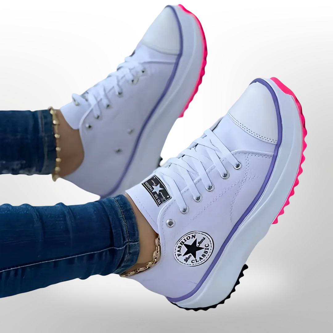 Women's Platform Walking Sneakers | Grip Sole Slip On