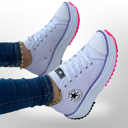 Women's Platform Walking Sneakers | Grip Sole Slip On