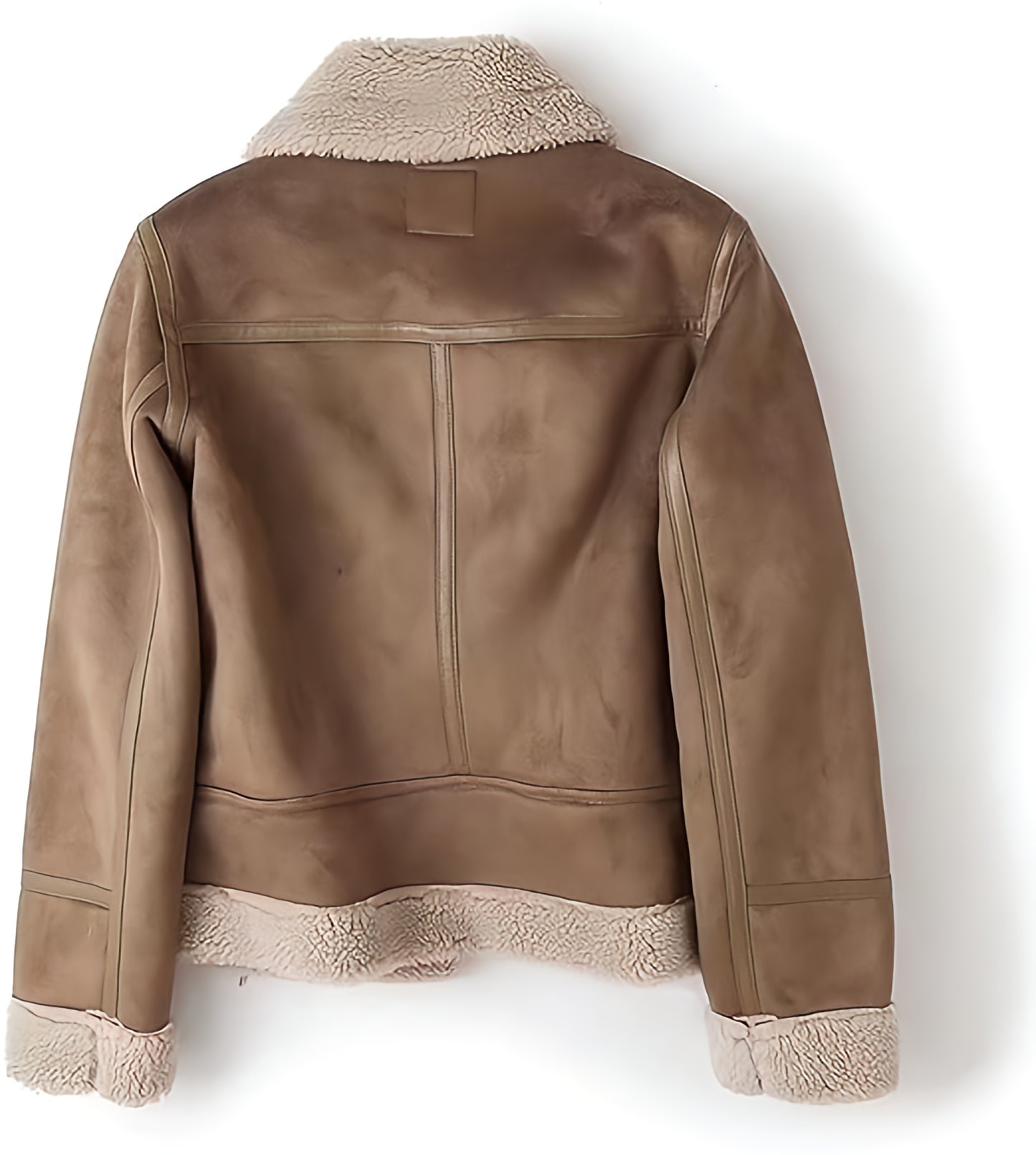 Women’s Faux Fur Bomber Leather Jacket | Oversized Warm