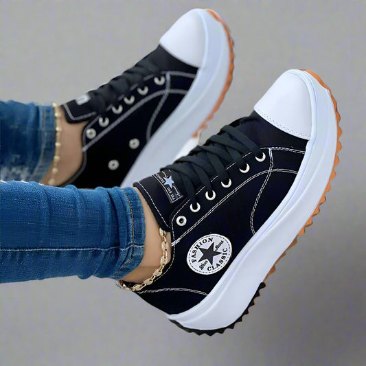 Women's Casual Sneakers | Comfortable Lace-up Design