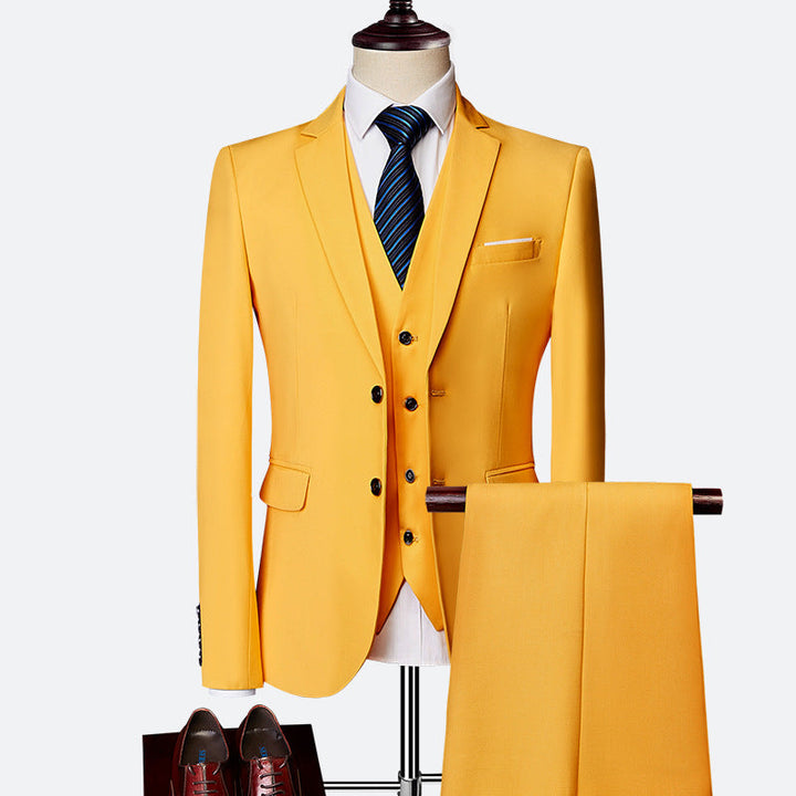 Men's Formal Suit Set | Blazer Vest and Trousers