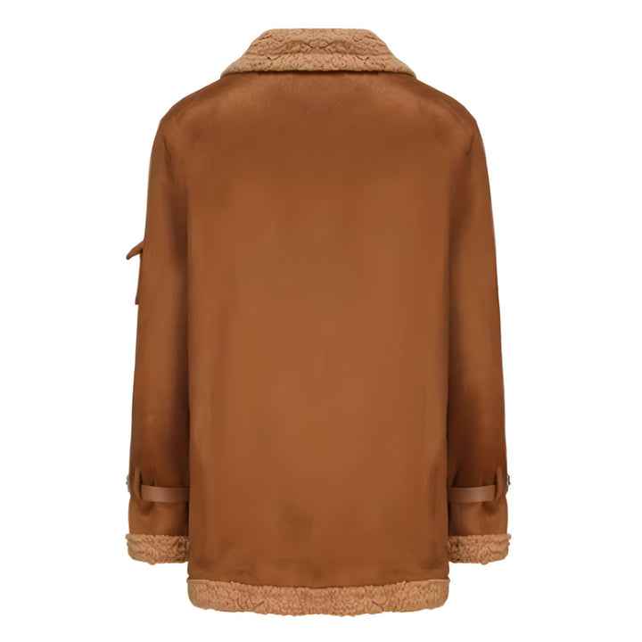 Men’s Vintage Shearling Aviator Jacket | Warm Winter Coat