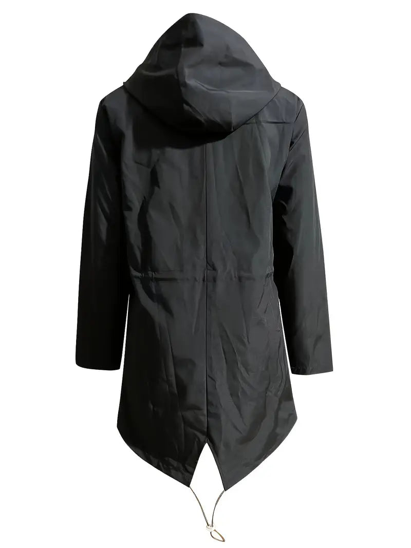 Women's Waterproof Lightweight Parka Coat | Hooded, Zip-up