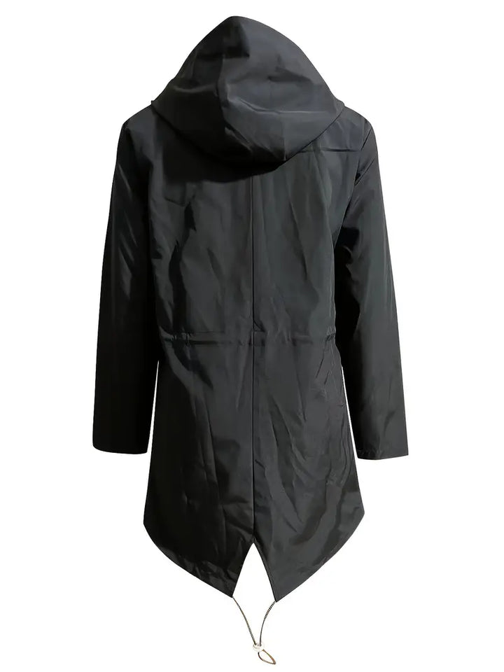 Women's Waterproof Lightweight Parka Coat | Hooded, Zip-up