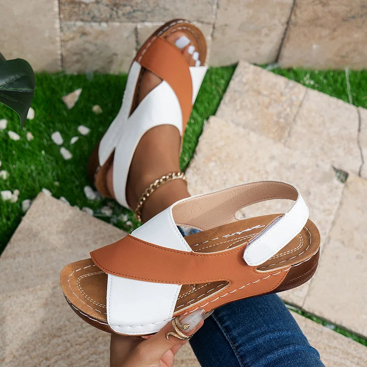 Women’s Orthopedic Wedge Sandals | Slip On Arch Support