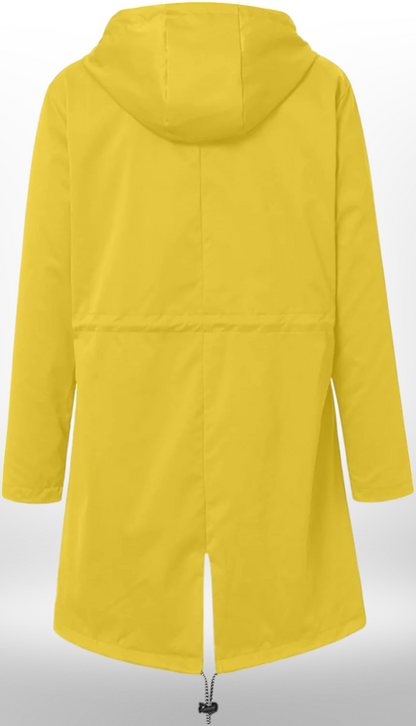 Women Waterproof Long Jacket | Hooded Waist Rain Coat