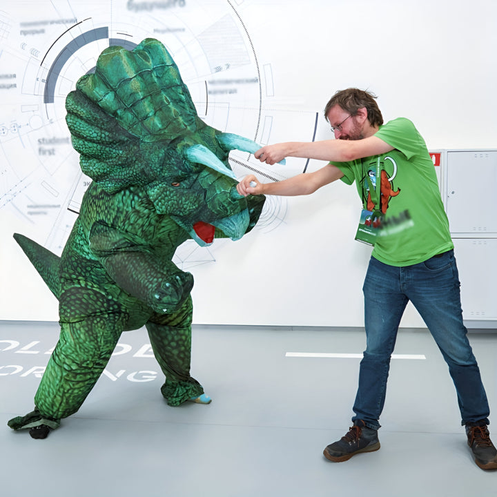 Halloween Inflatable Dinosaur Triceratops Suit