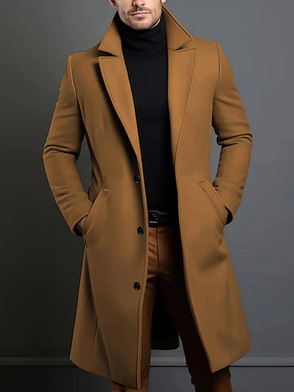 Men's Winter Trench Coat | Long, Oversized