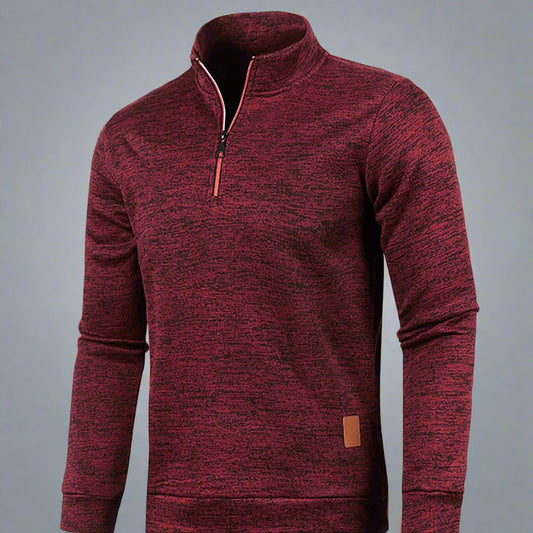 Men’s Knit Half Zip Sweater | Warm, Chunky
