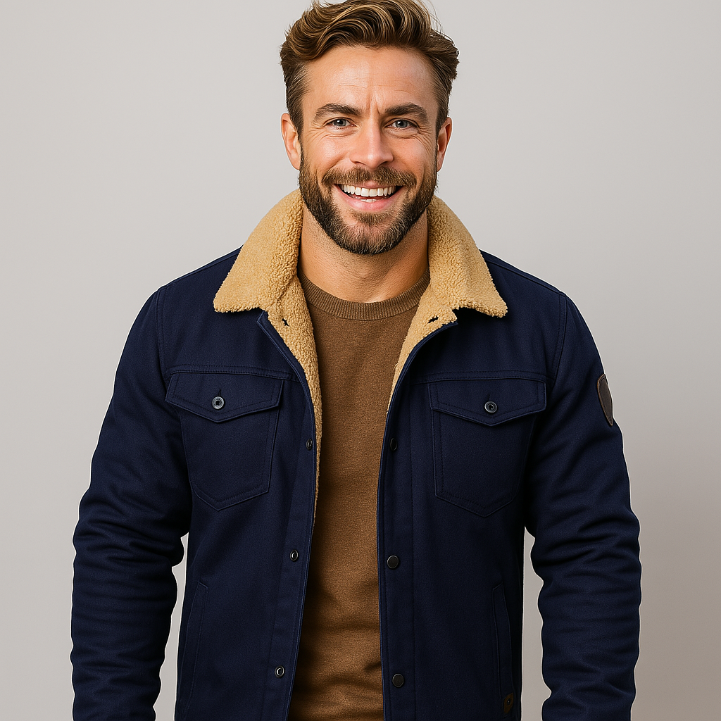 Men's Winter Jacket | Warm Sherpa Lined Coat