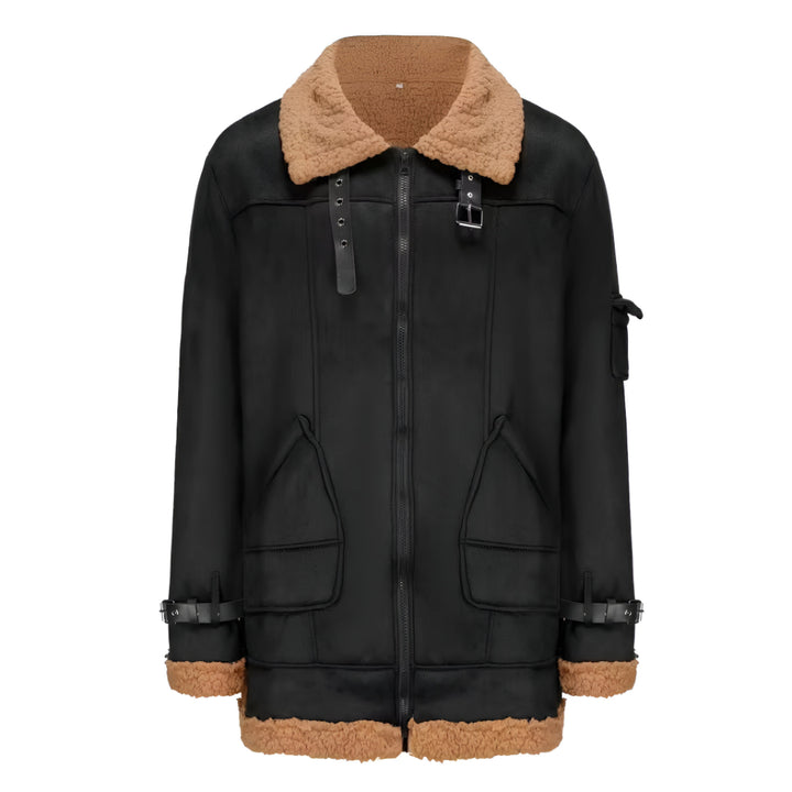 Men’s Vintage Shearling Aviator Jacket | Warm Winter Coat