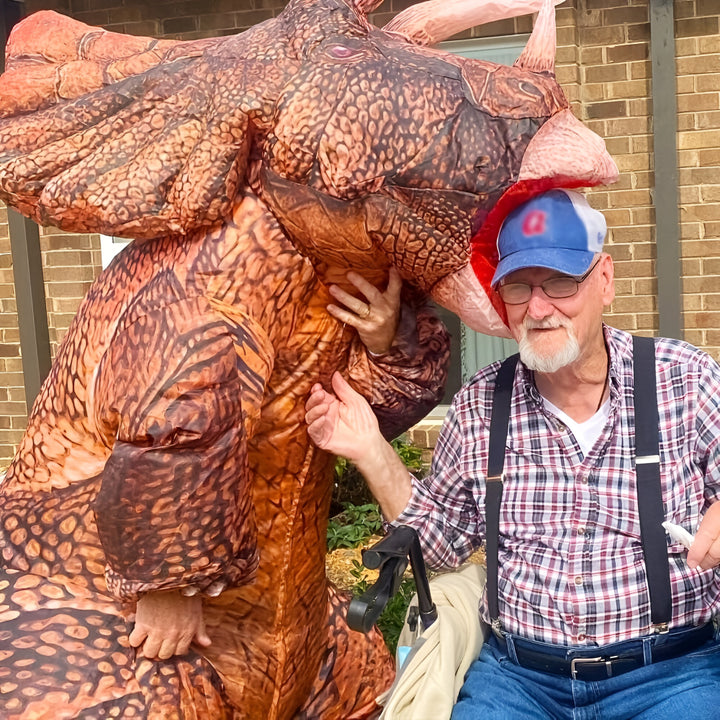 Halloween Inflatable Dinosaur Triceratops Suit