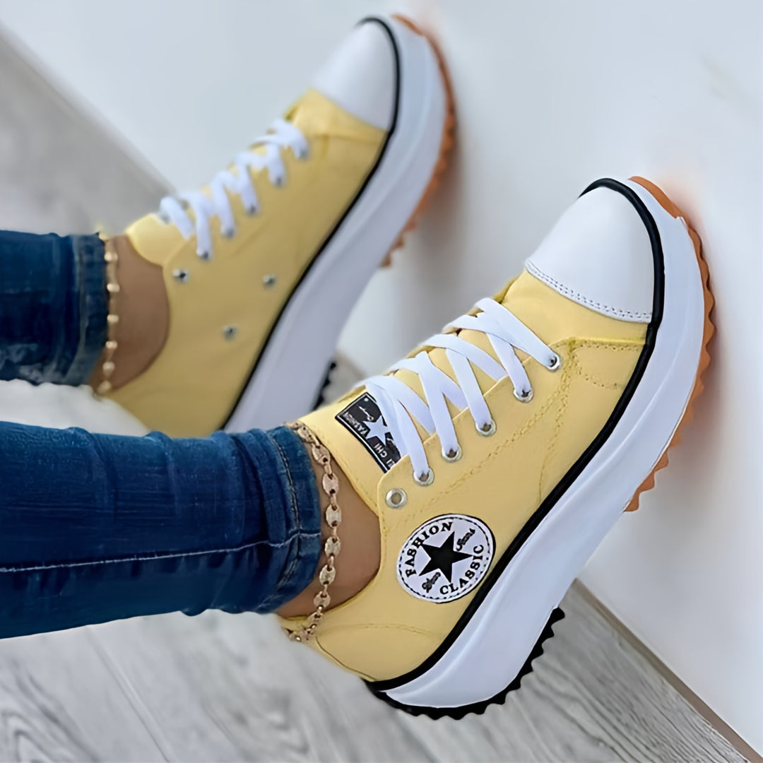Women's Platform Walking Sneakers | Grip Sole Slip On