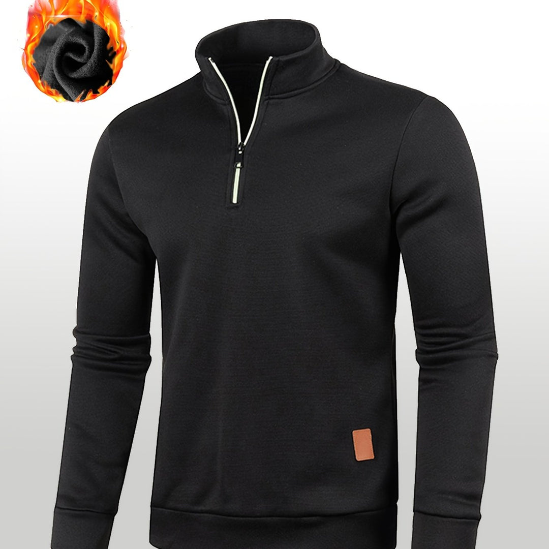 Men’s Knit Half Zip Sweater | Warm, Chunky