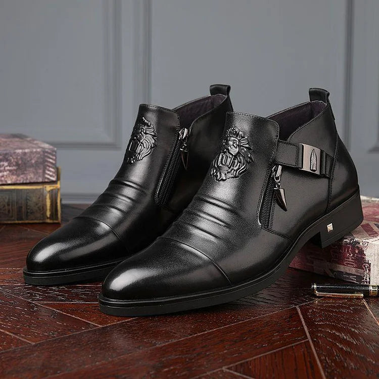 Men's Ankle Dress Boots | Formal Zipper Work Style