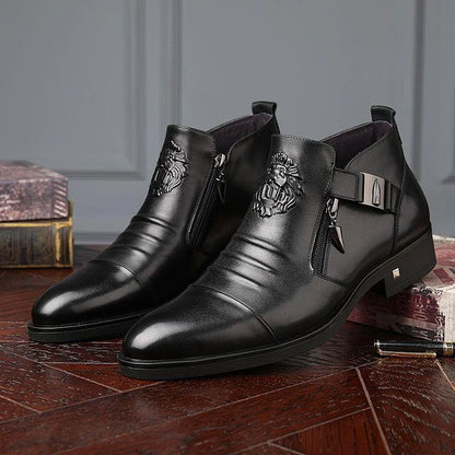 Men's Ankle Dress Boots | Formal Zipper Work Style