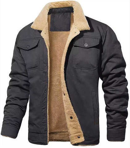 Men's Winter Jacket | Warm Sherpa Lined Coat