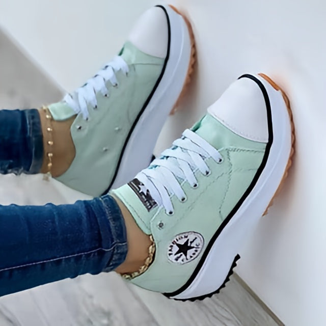 Women's Platform Walking Sneakers | Grip Sole Slip On
