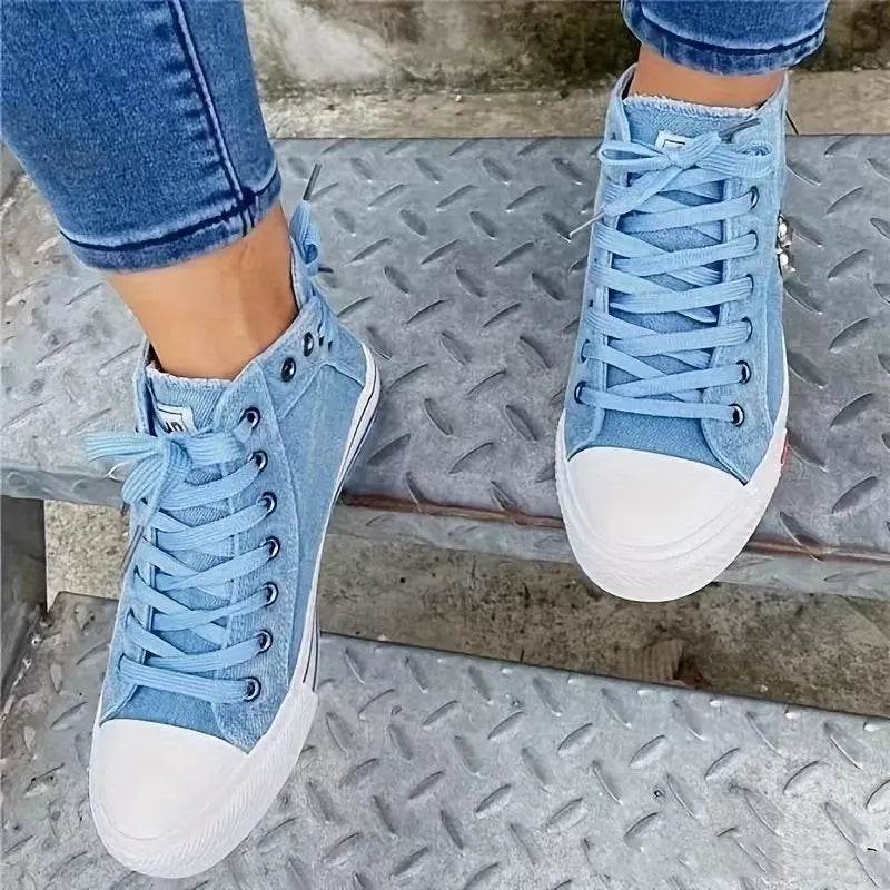 Women's High Top Sneakers | Lace Up, Casual Walking Shoes