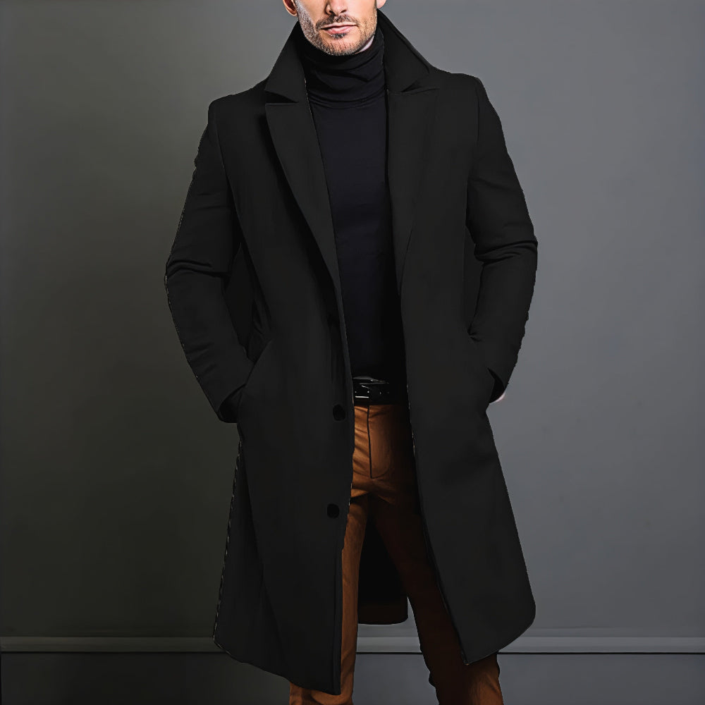 Men’s Stylish Slim Fit Winter Overcoat Modern Tailored