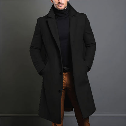 Men’s Stylish Slim Fit Winter Overcoat Modern Tailored