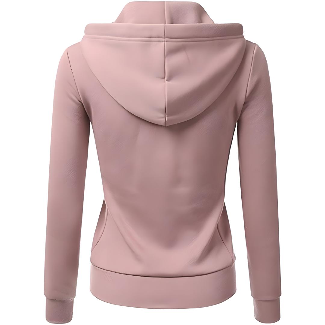 Women’s Fitted Zip Up Sweatshirt Hoodie | Slim, Casual Fit