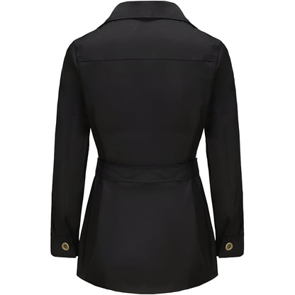 Men’s Belted Utility Field Jacket | Safari Military Coat