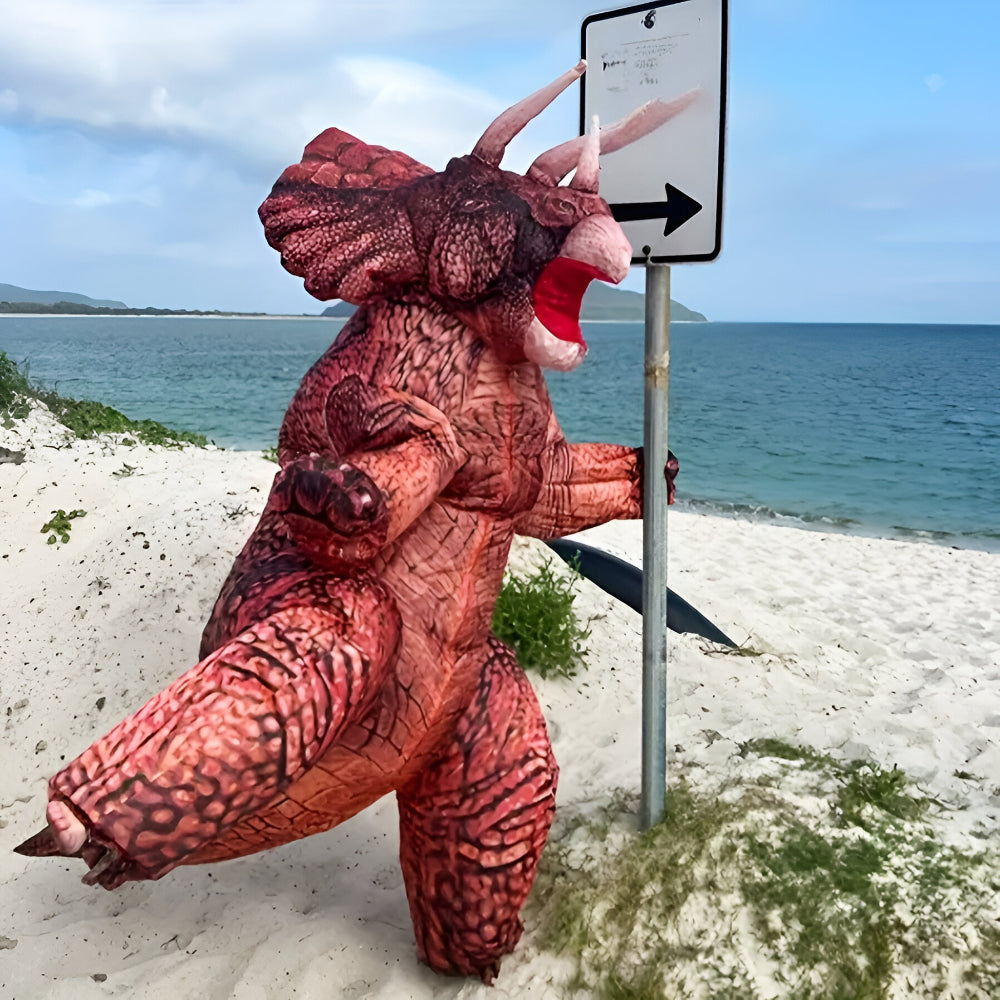 Halloween Inflatable Dinosaur Triceratops Suit