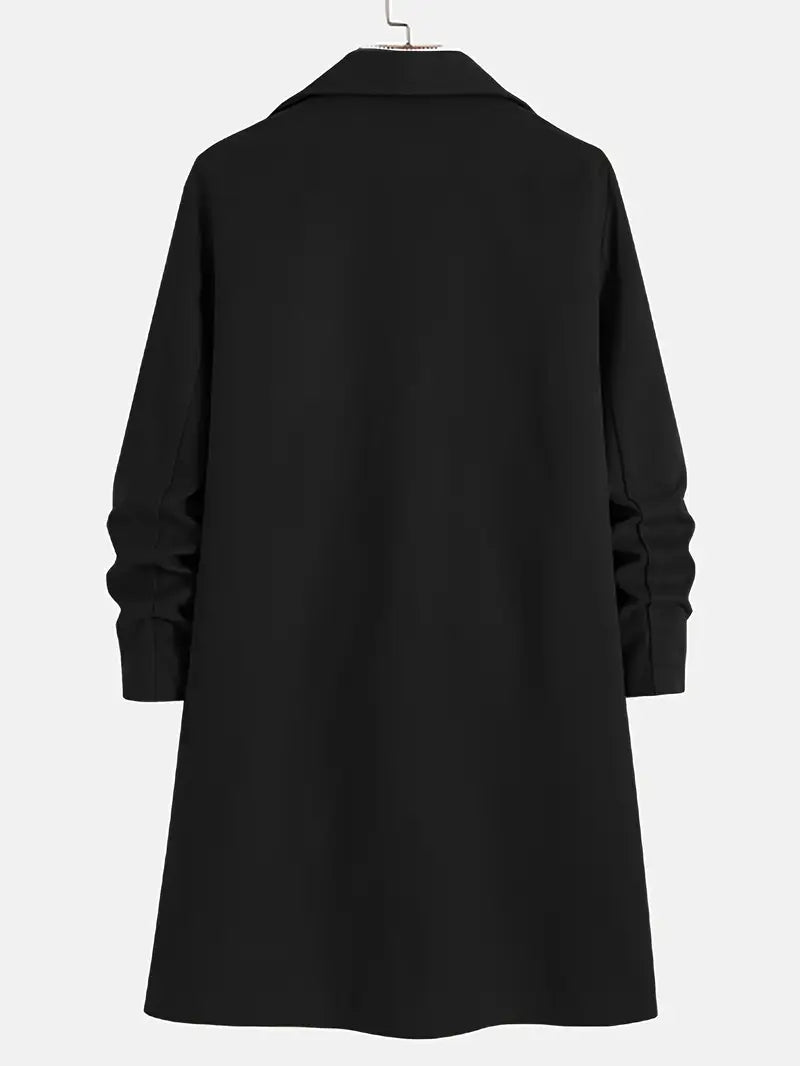 Men's Winter Trench Coat | Long, Oversized