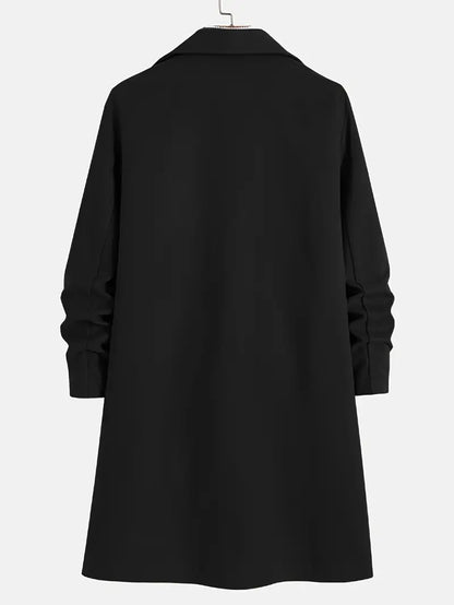 Men's Winter Trench Coat | Long, Oversized